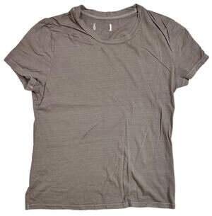Rowan Women's T-Shirt Tyler Supima Cotton Short Sleeve Top Tee in Stone